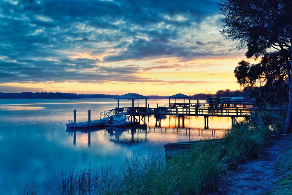 Scenic view of May River, Bluffton, SC