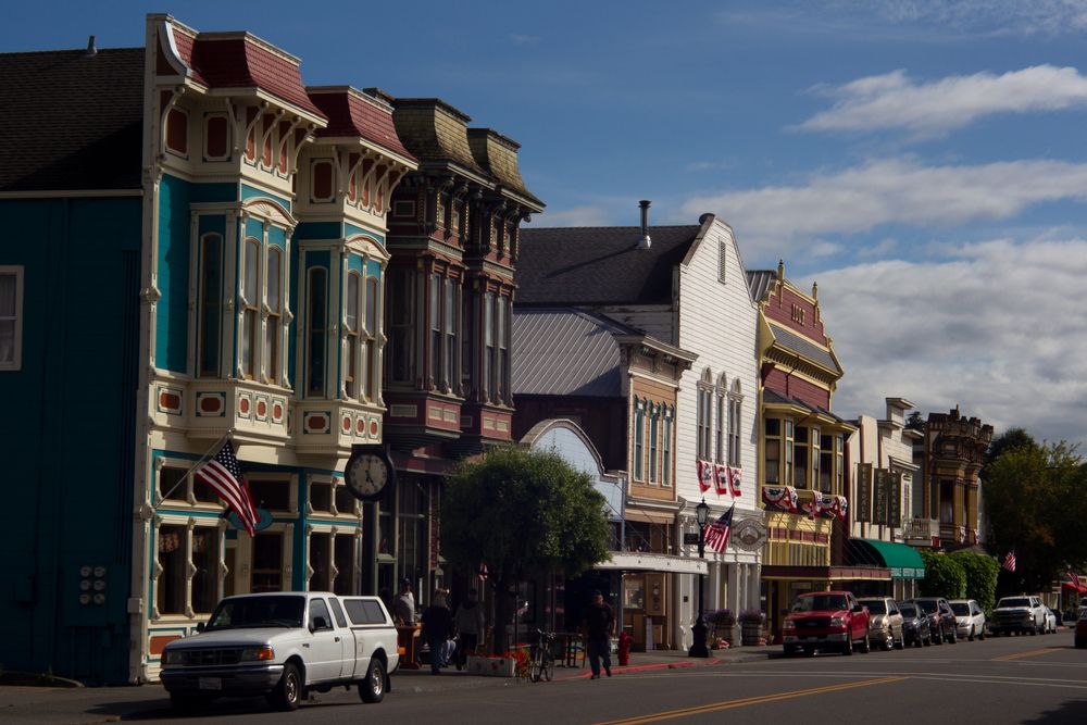 Street in Ferndale, California, USA
