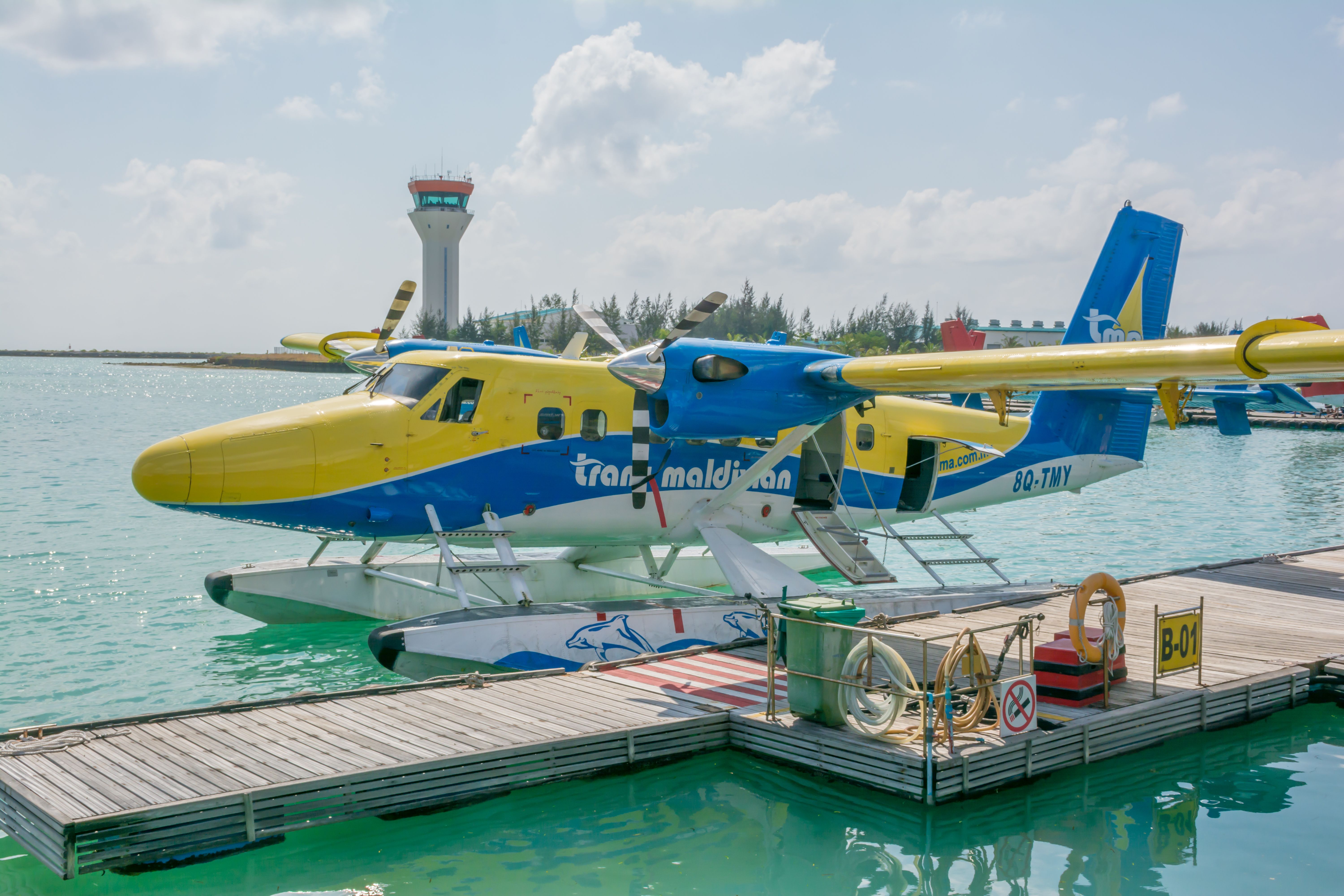 seaplane in the Maldives