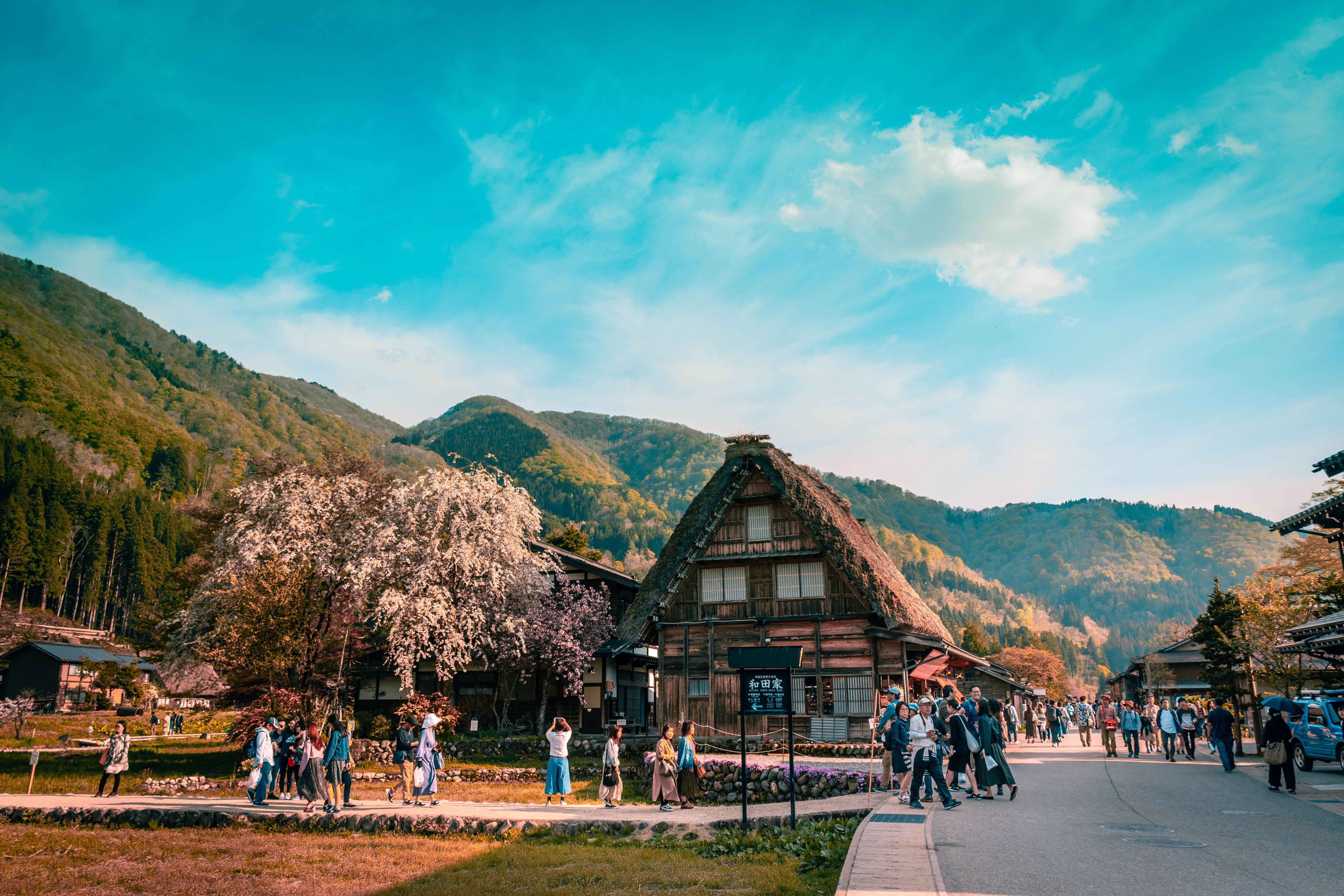 Casas tradicionais em Shirakawago 