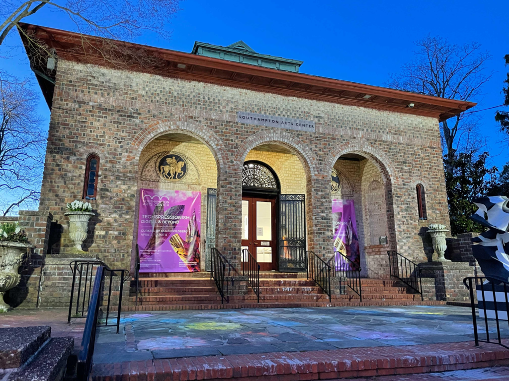Exterior of the Southampton Arts Center in Southampton, New York