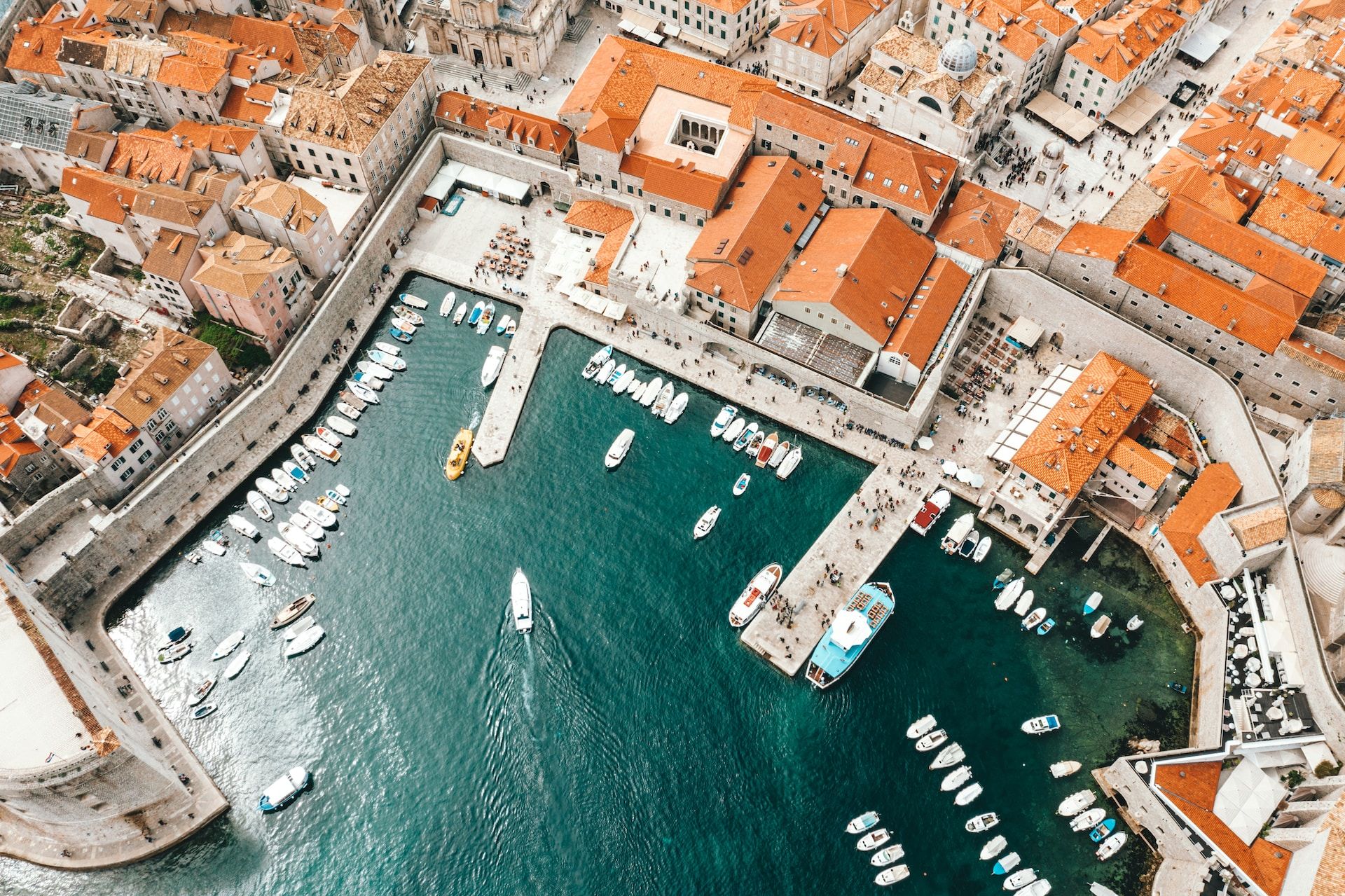 Aerial view of Dubrovnik, Croatia