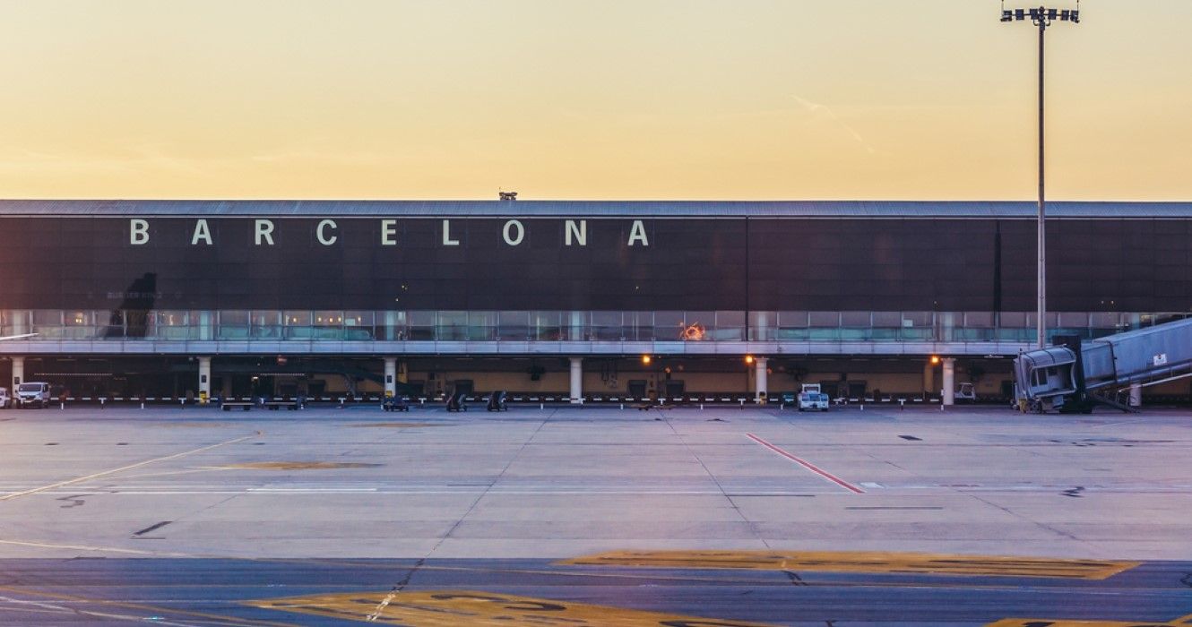 Terminal of Barcelona El Prat International Airport, Barcelona, Spain