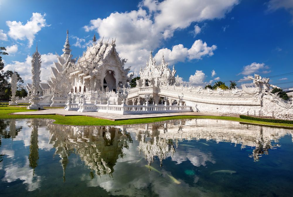 Wat Rong Khun white temple in Chiang Rai, Thailand