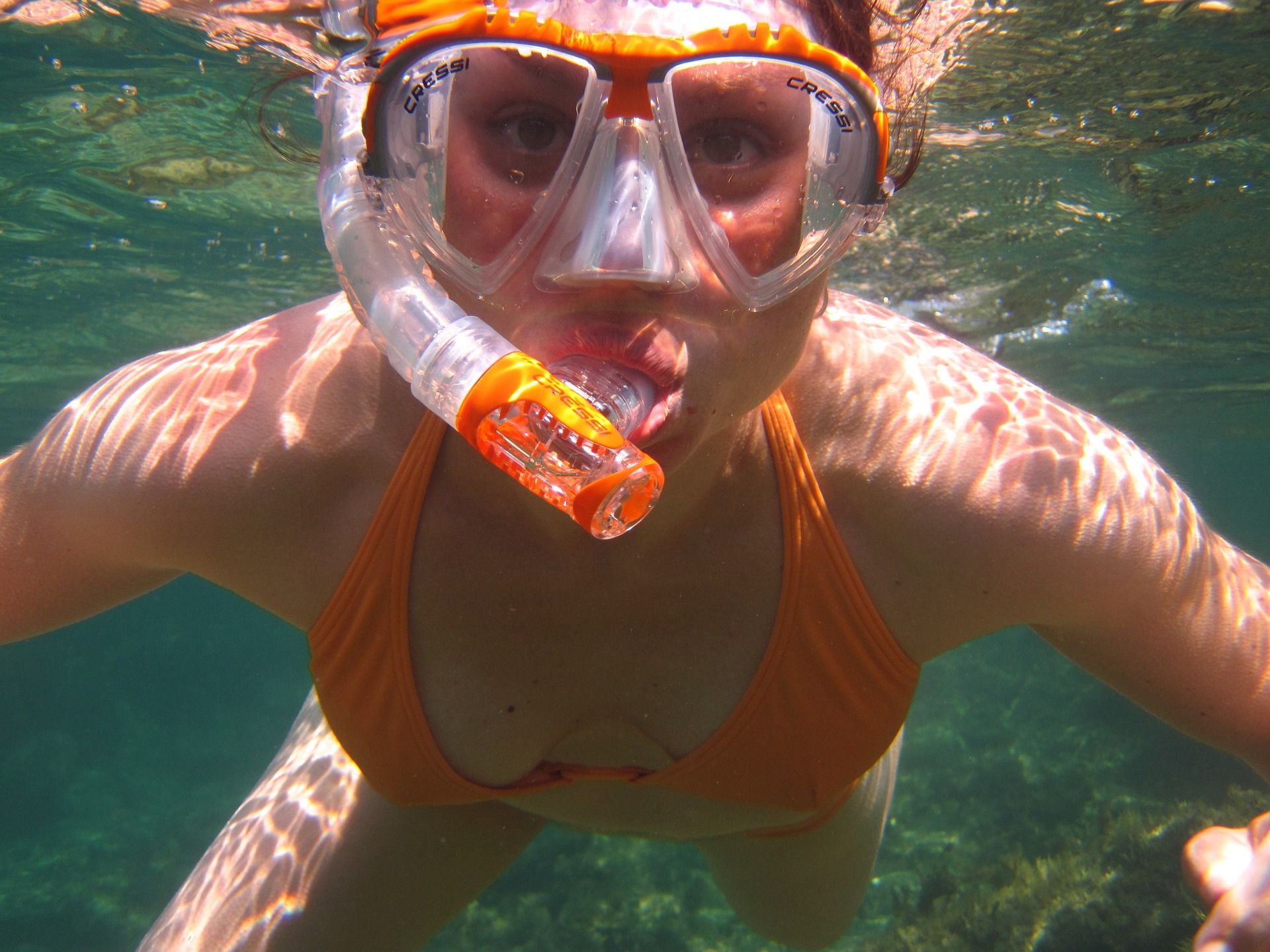 Woman enjoying snorkeling