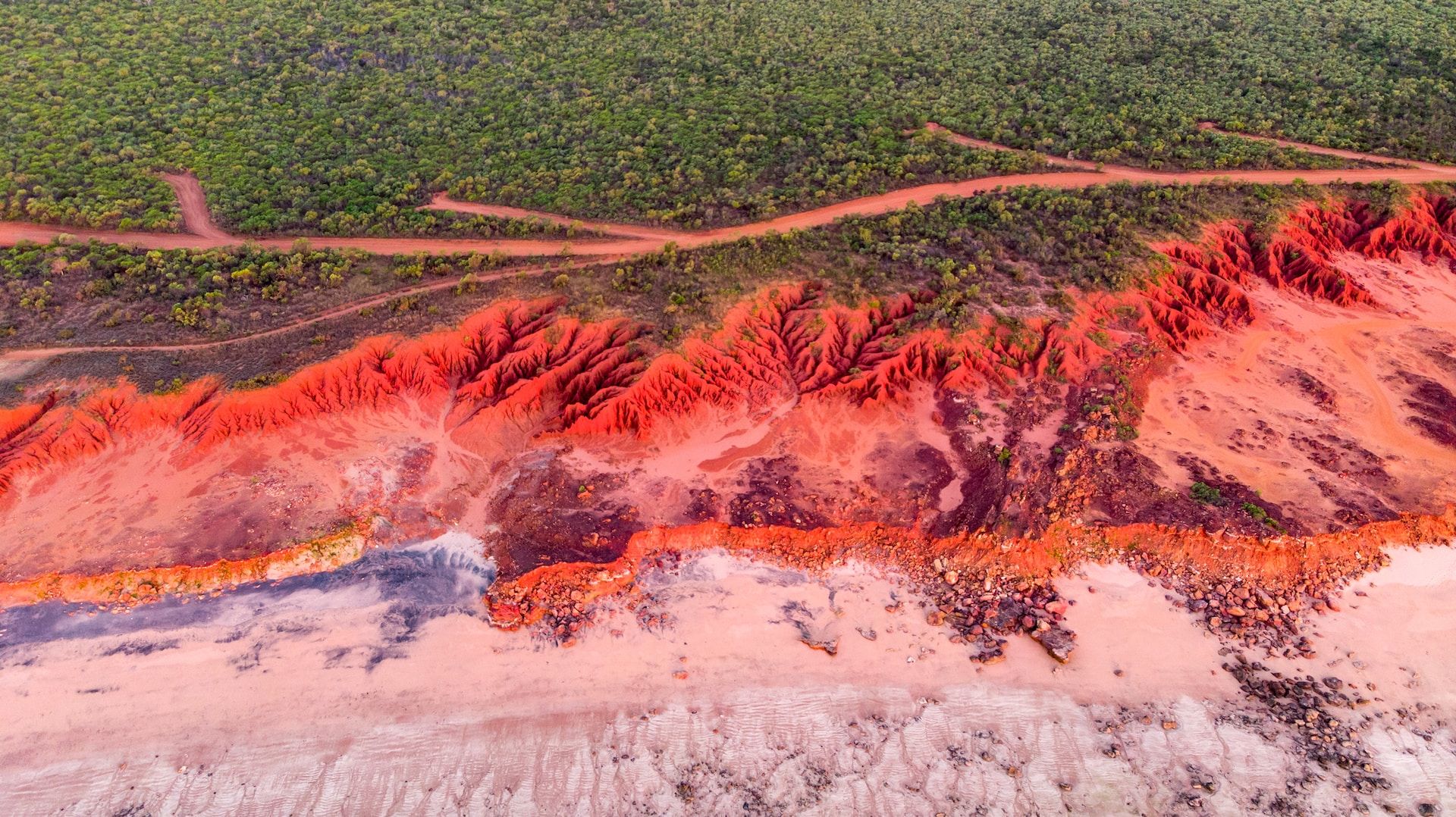Colorful landscape of James Price Point, Broome, Western Australia