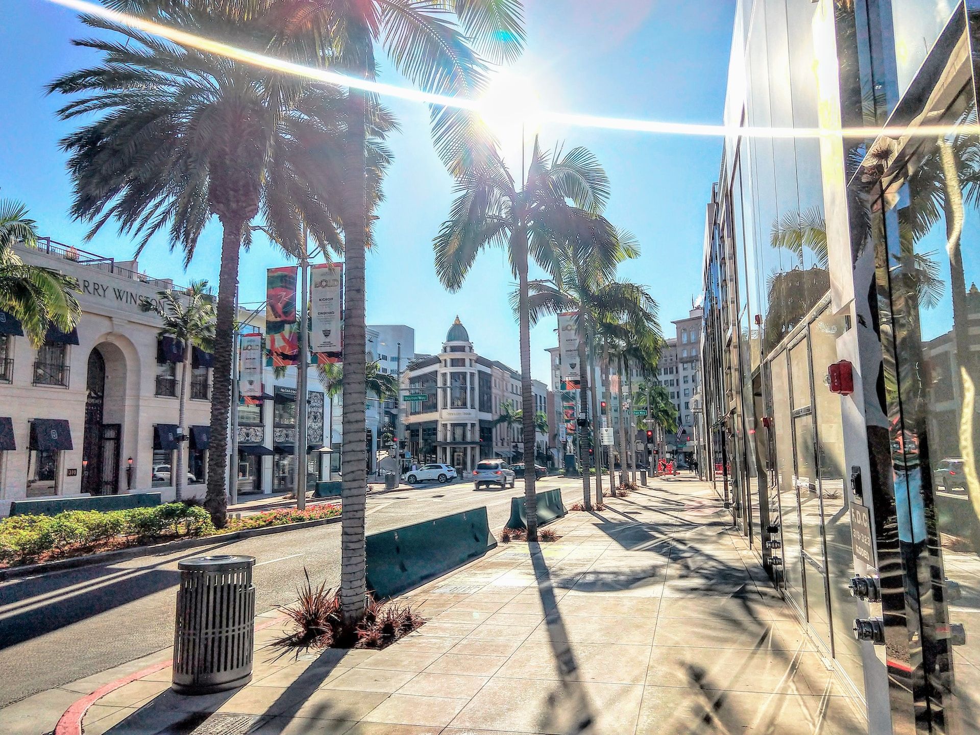Rodeo Drive in Beverly Hills, Los Angeles California