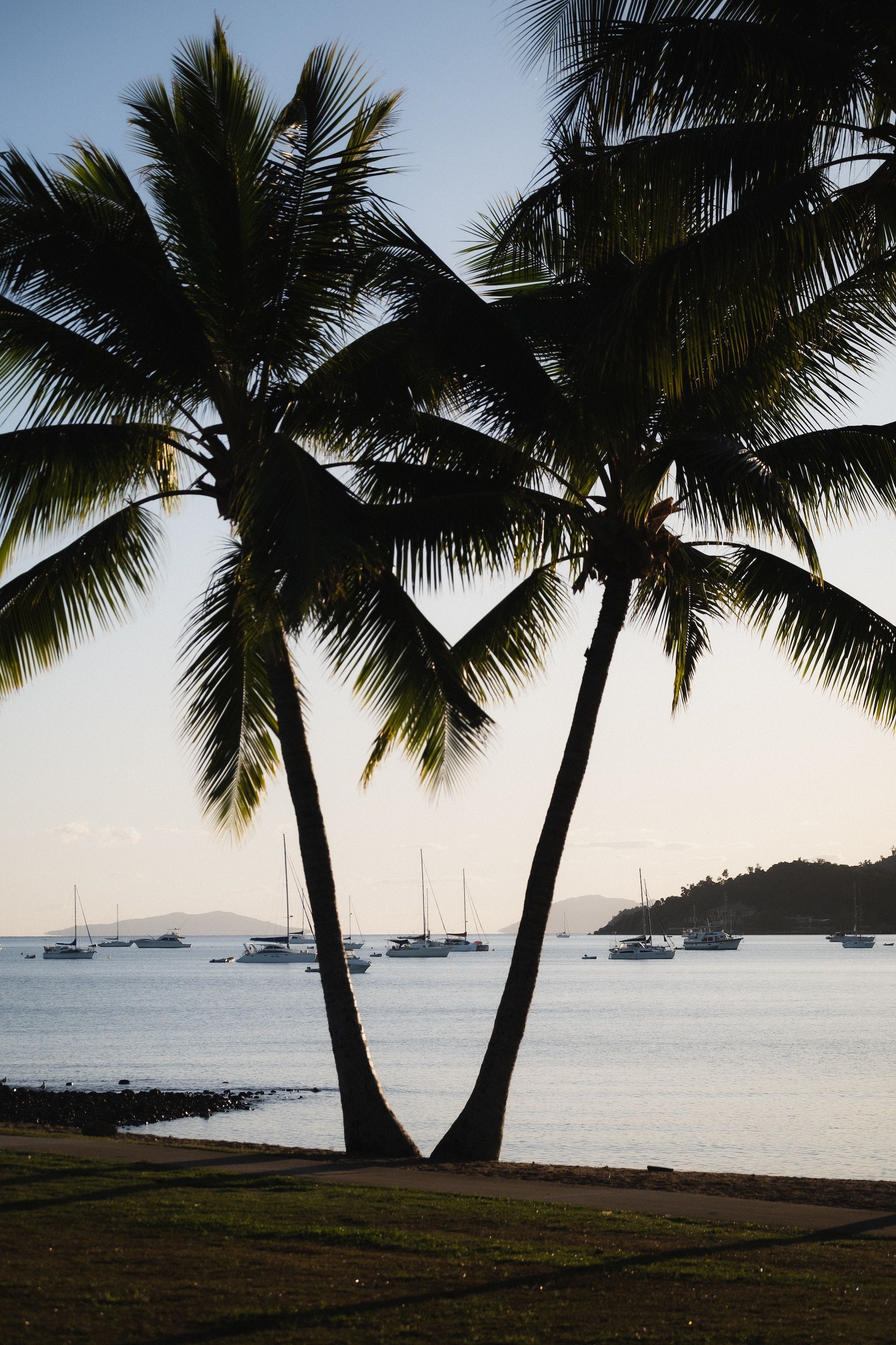 Stunning view of Airlie Beach, Queensland, Australia