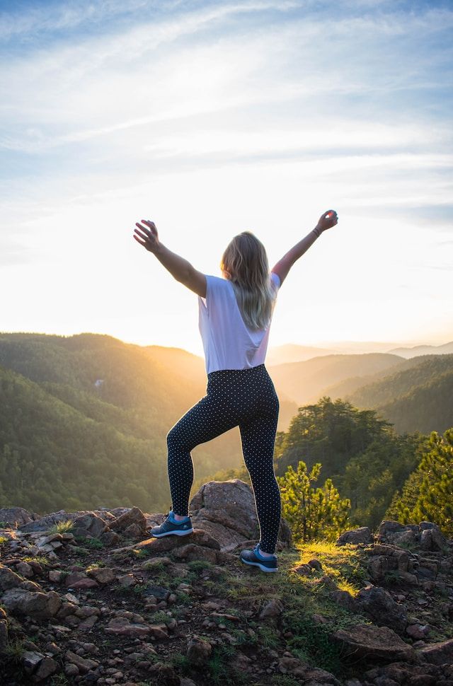 A person hiking Mount Gower in Australia