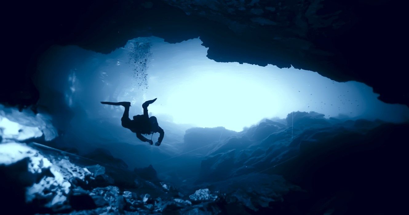 Diving in the cenotes, Mexico
