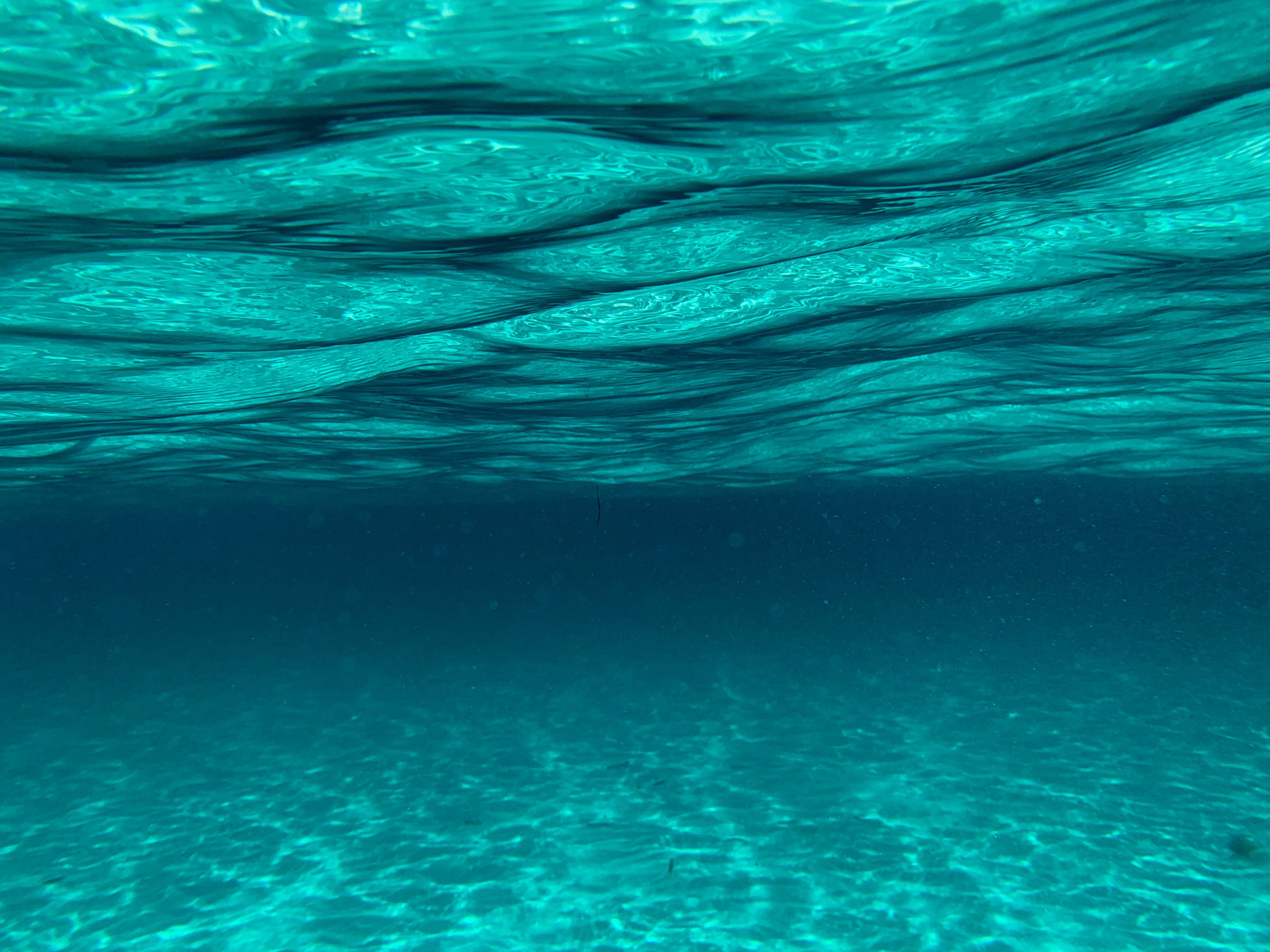 A view of turquoise-colored waterbody