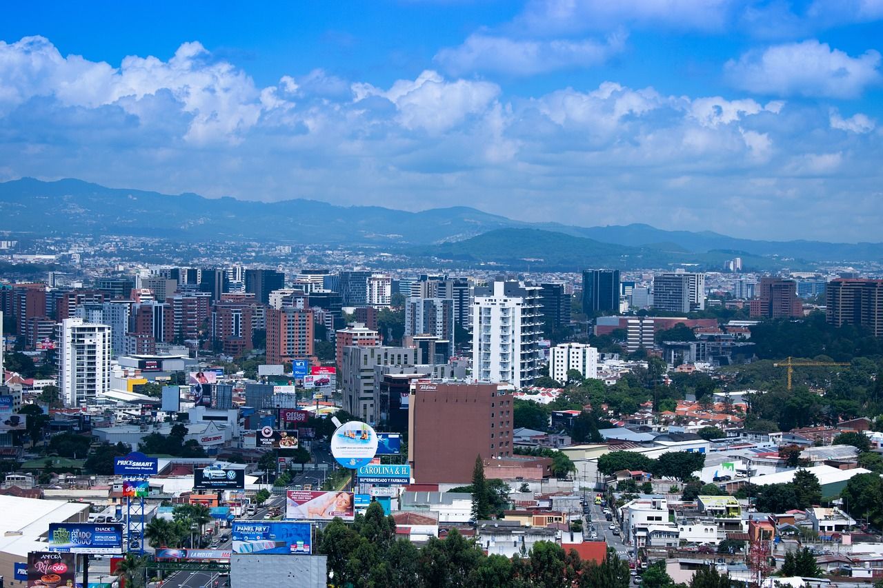 Skyline view of Guatemala City, Guatemala