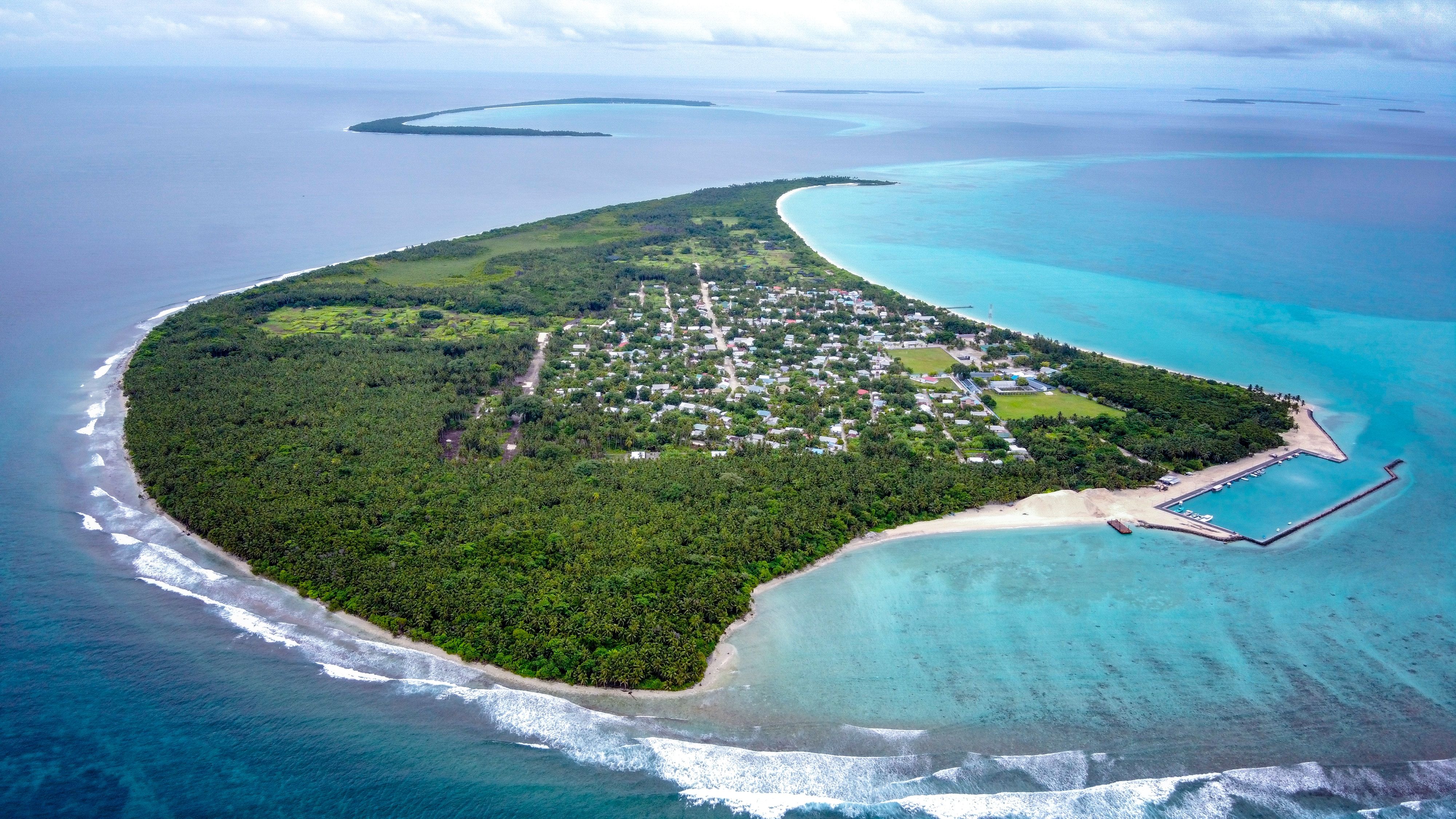 Haa Alifu Atoll aerial view