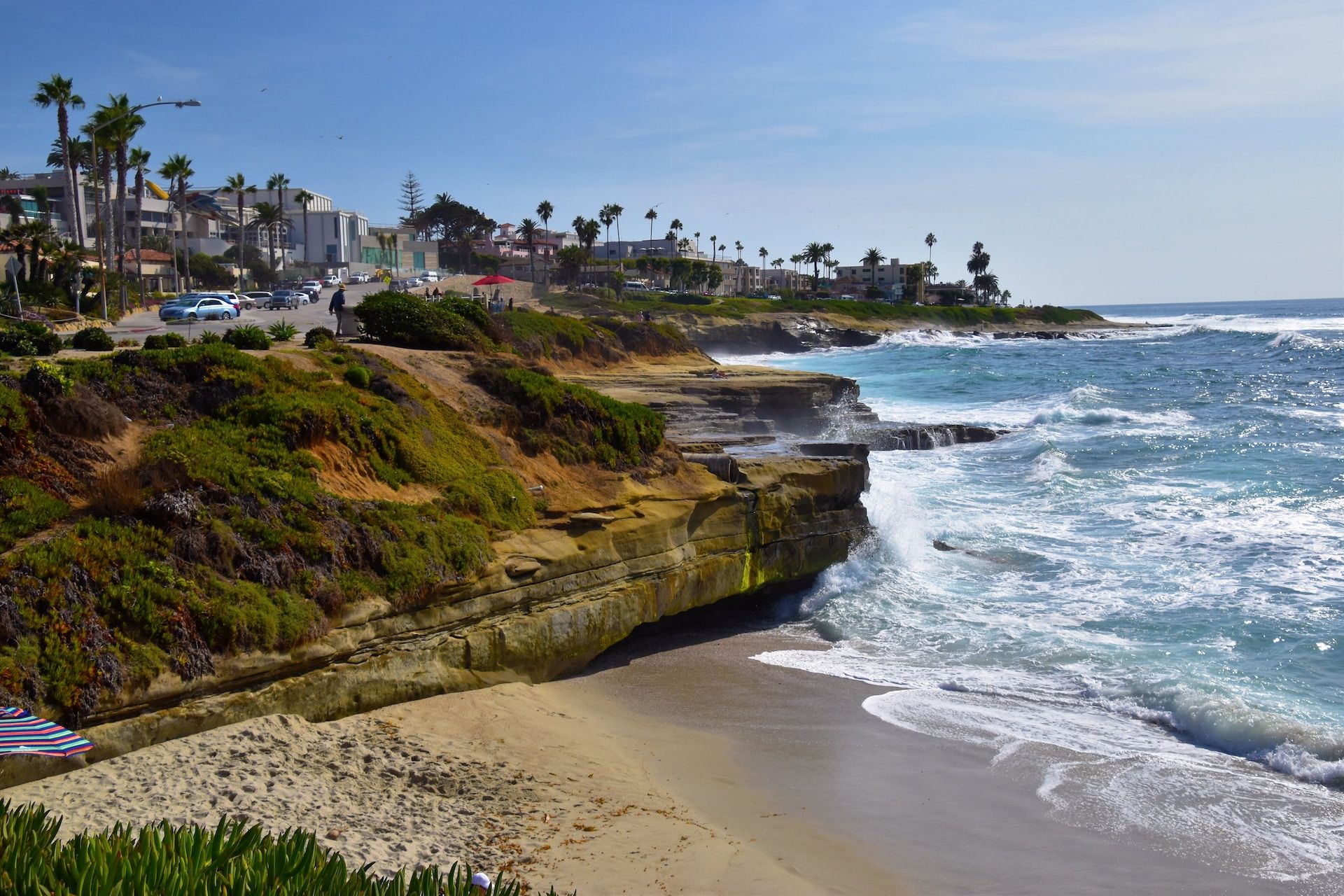 La Jolla Cove from a viewpoint in San Diego, California 