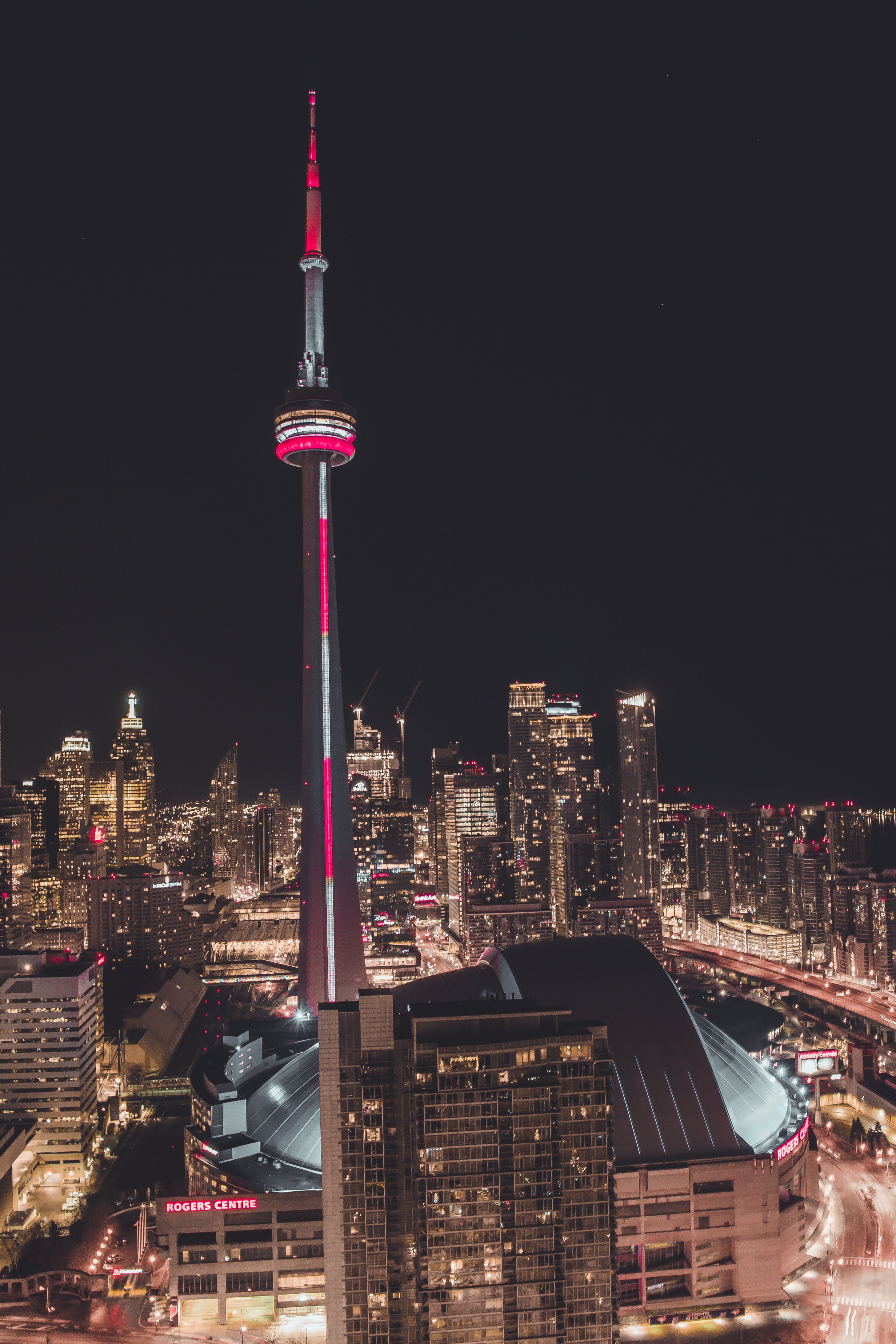 CN Tower Night View Toronto