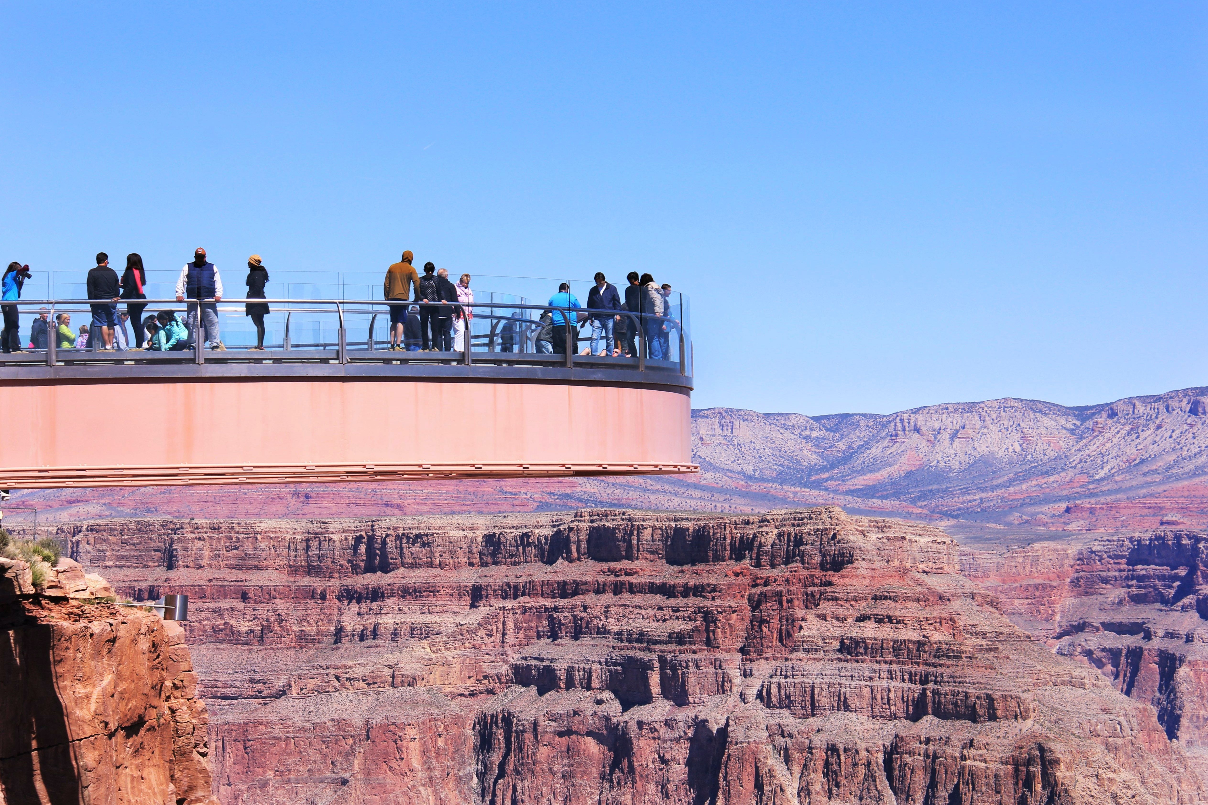 Visitors on the Skywalk Grand Canyon West Rim