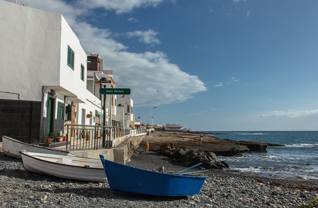 The fishing village of La Caleta in Tenerife