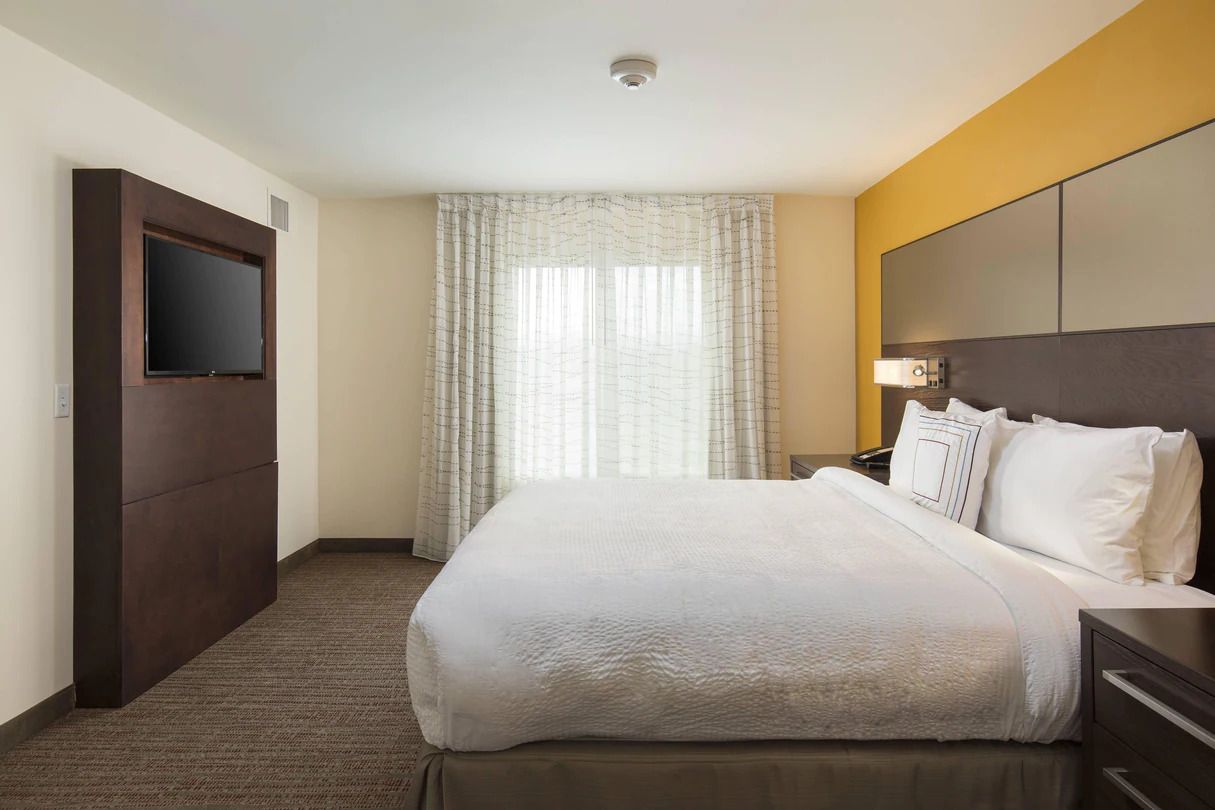 A guest room at the Residence Inn Las Vegas Airport