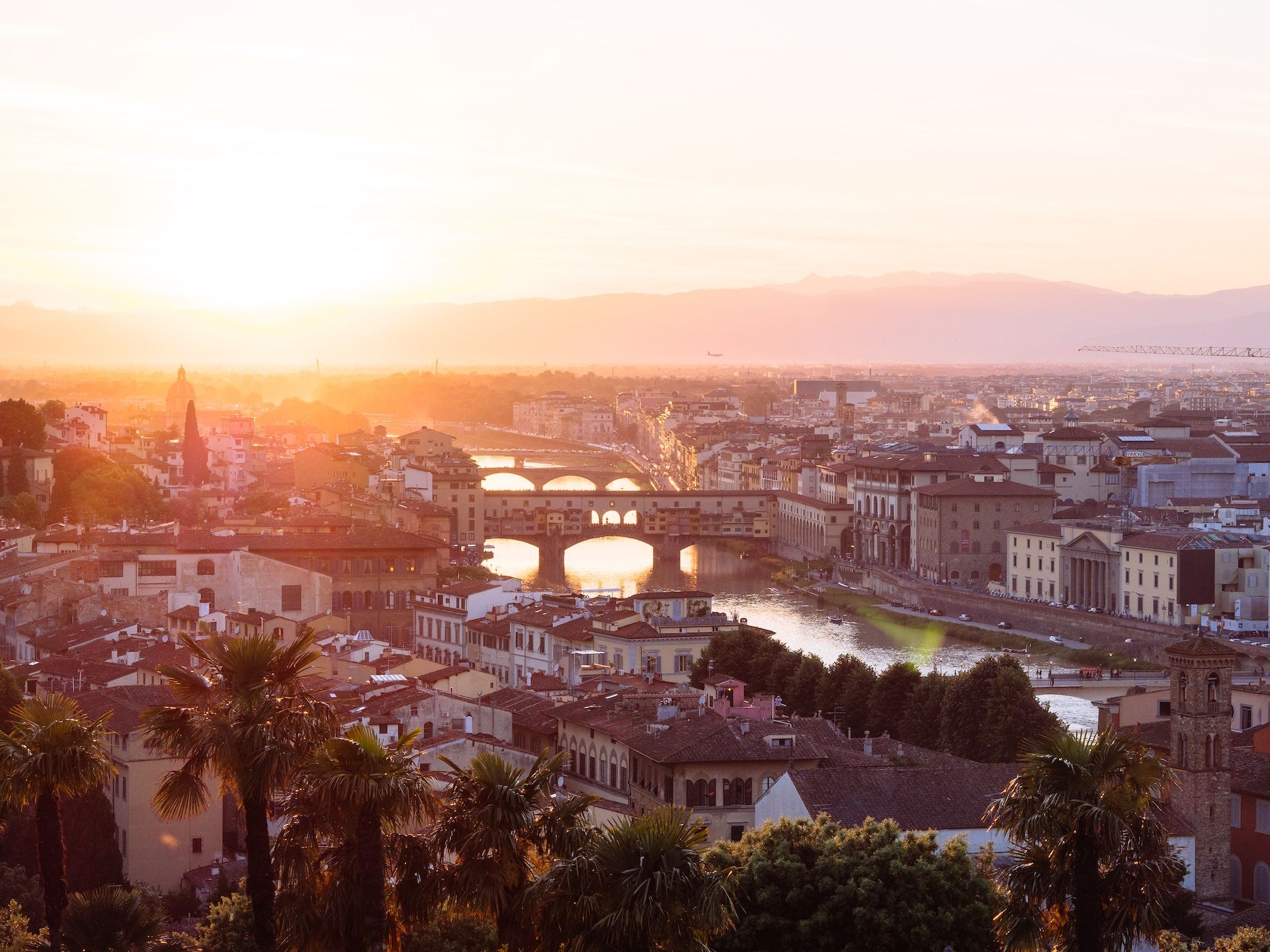 Sunset at San Miniato al Monte in Florence