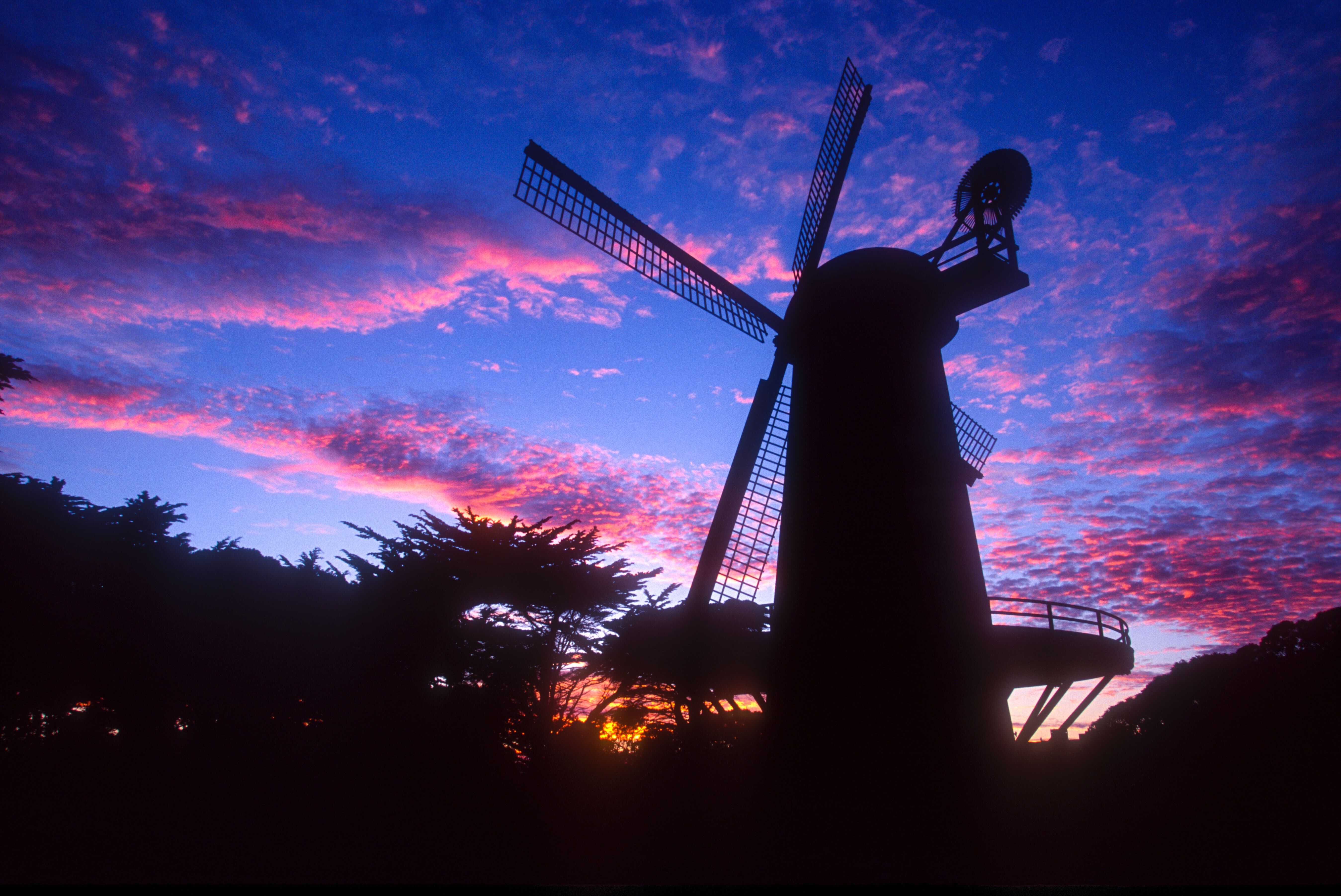 Windmill at Golden Gate Park, San Francisco, California, United States 