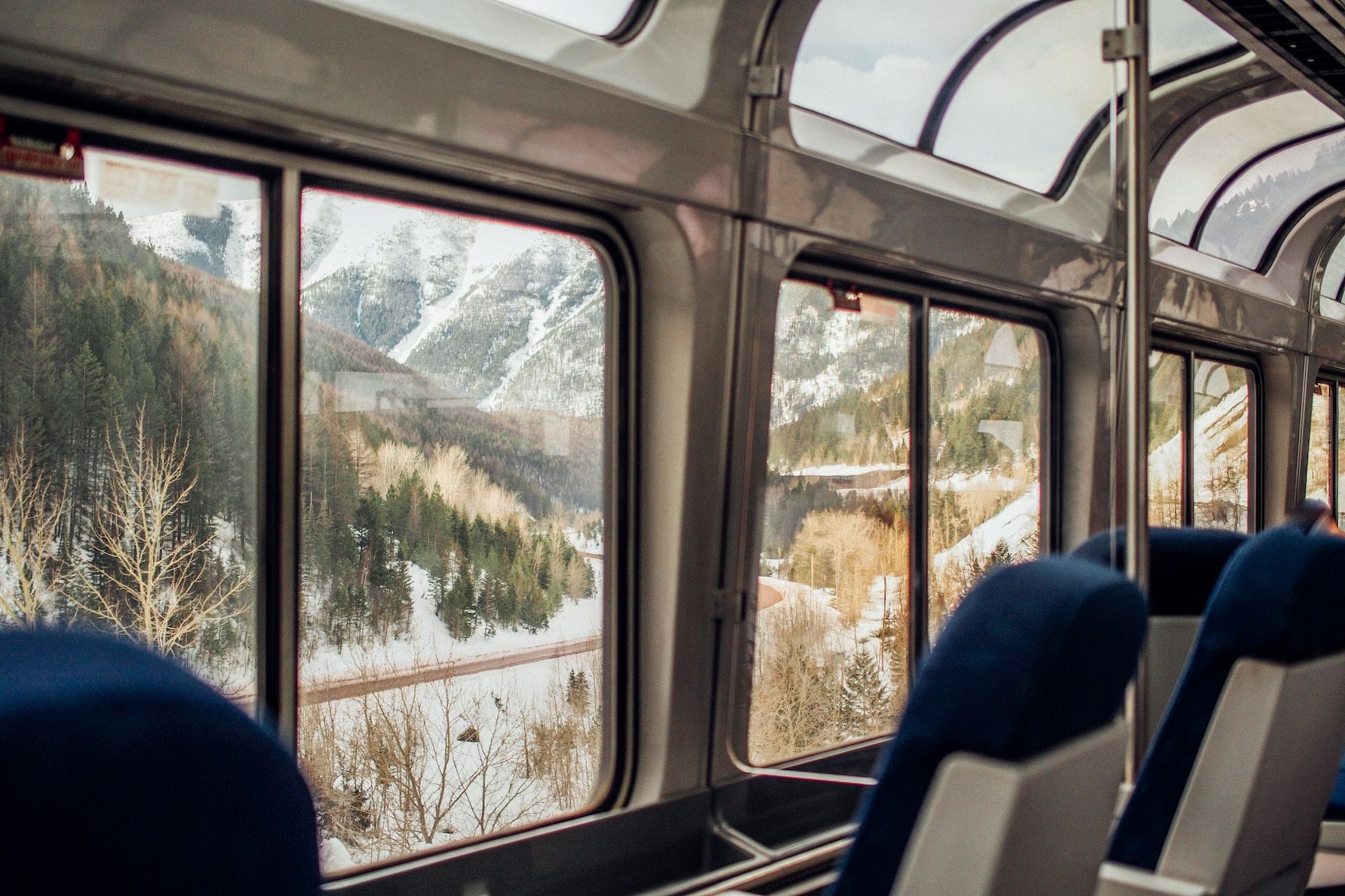 Amtrak in Glacier National Park, United States 