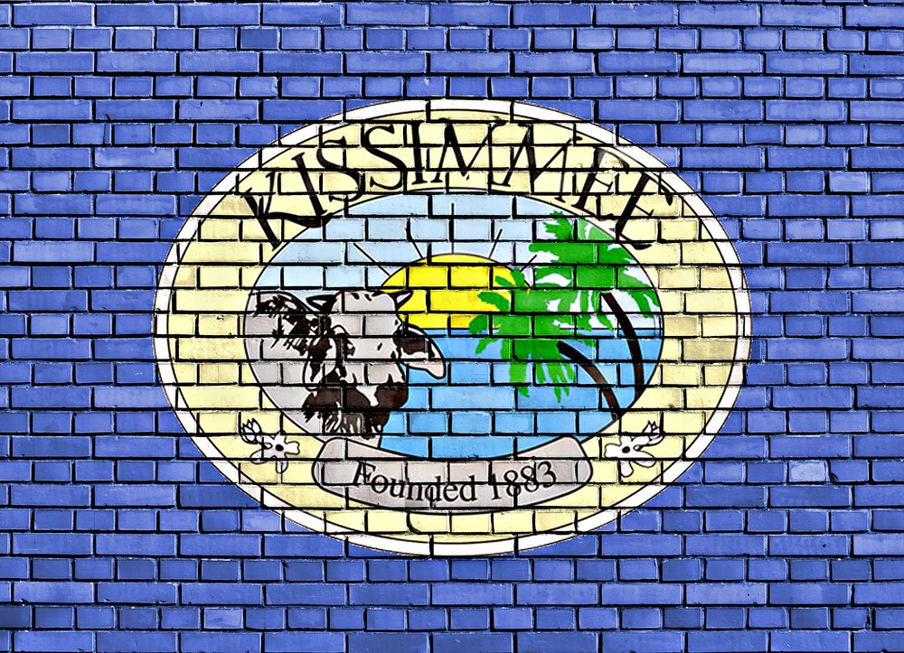 Mural of Kissimmee flag