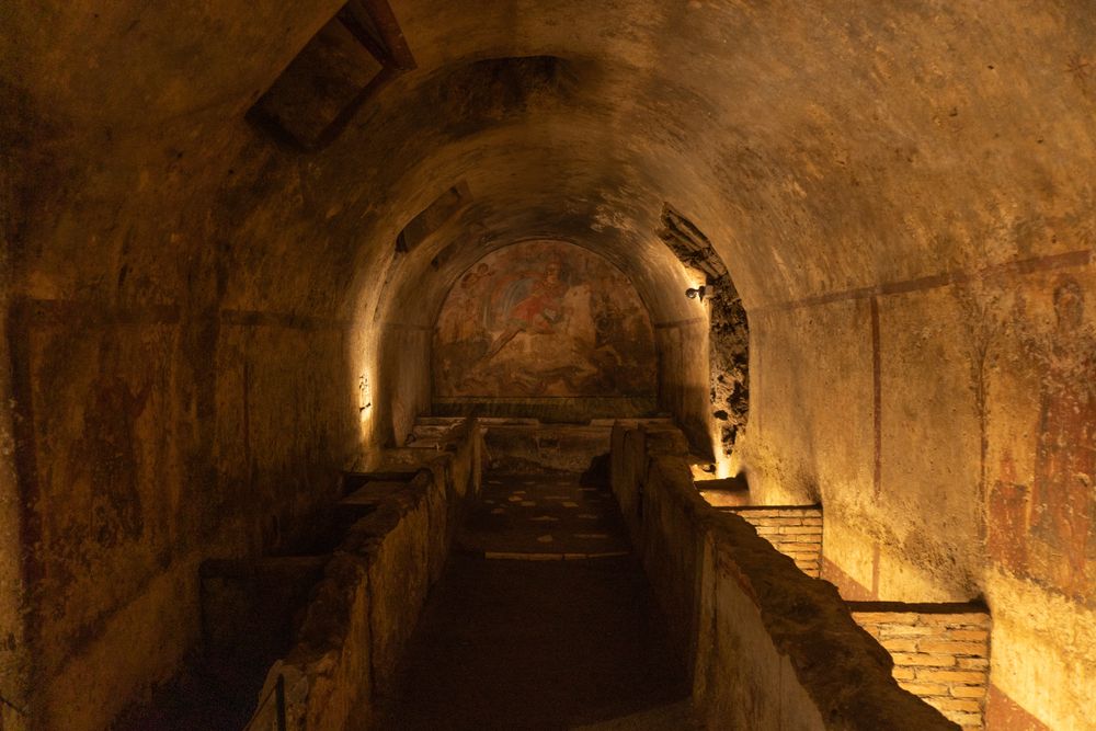 Mystery Roman cult temple Mithraeum