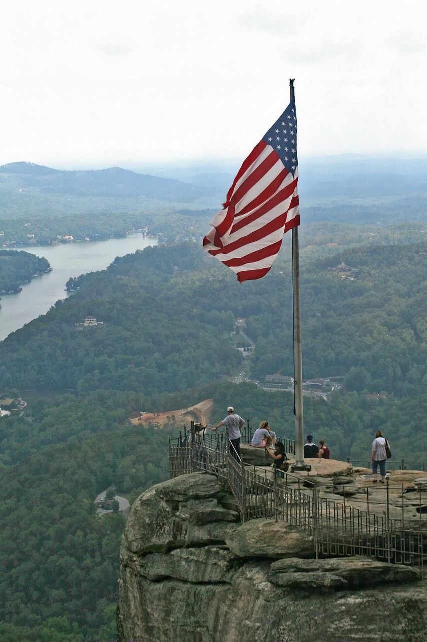 Overview of Lake Lure from Chimney Rock