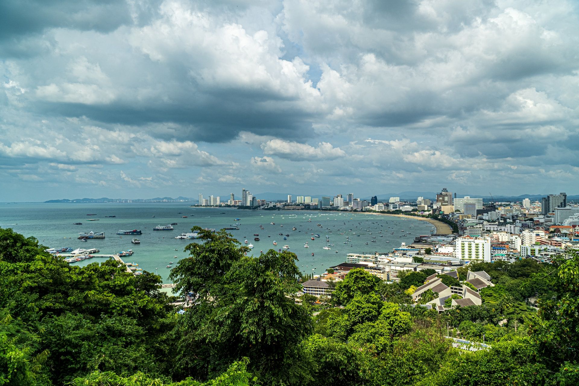 A breathtaking panoramic view of the Thailand city.