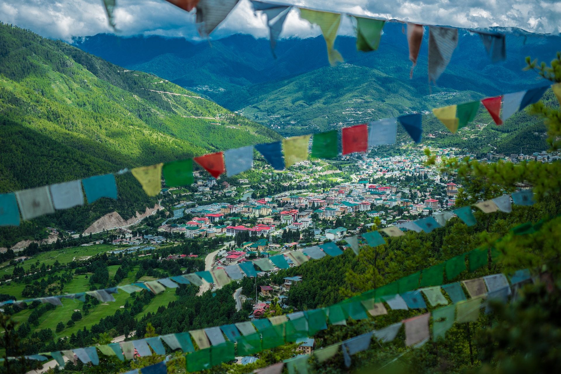 View of Thimphu, Bhutan