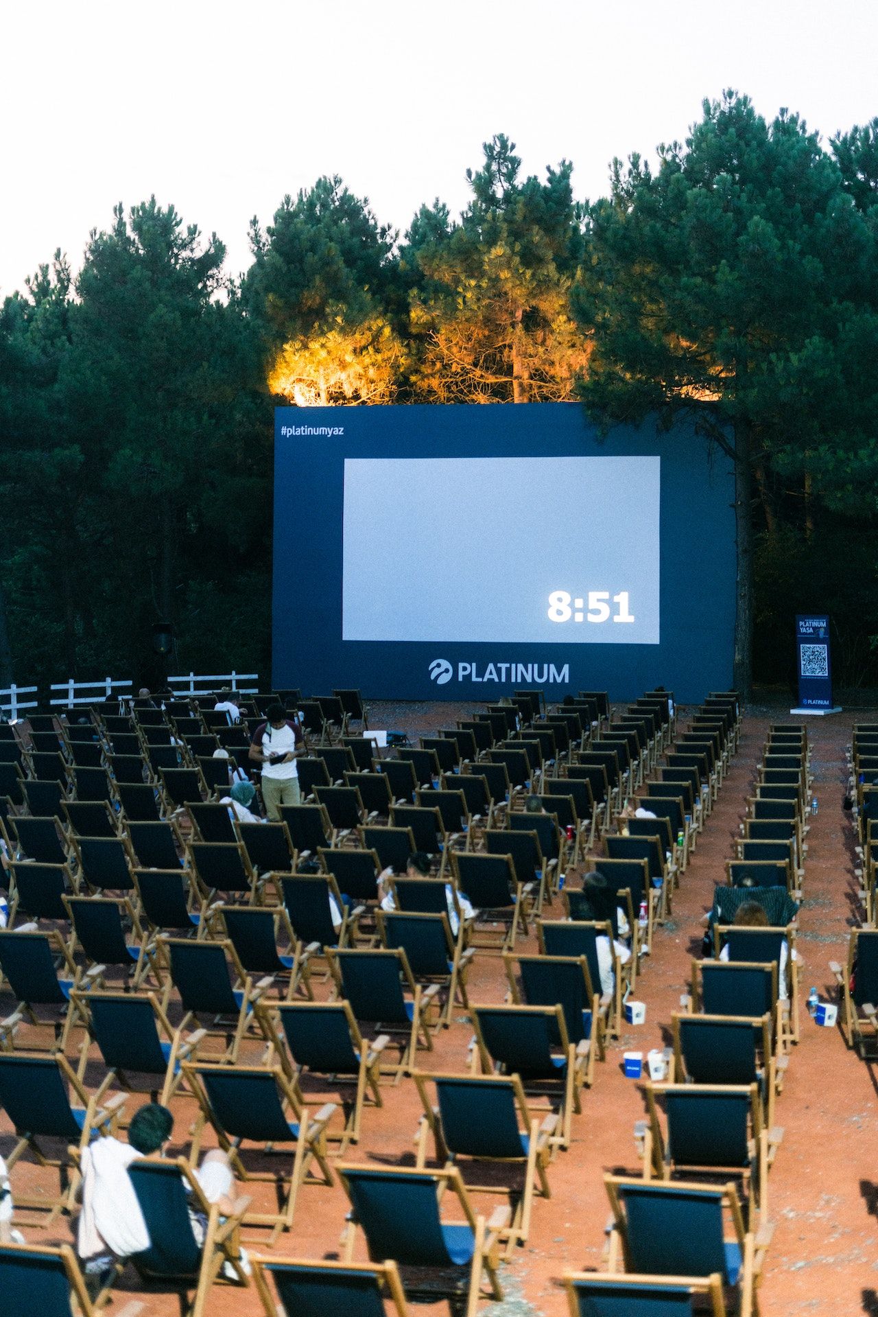 Open air cinema in Florence