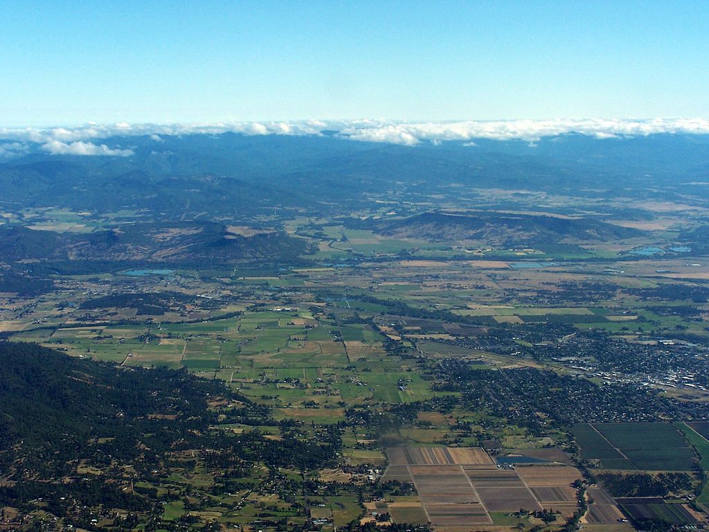 A view of Rogue Valley, Oregon