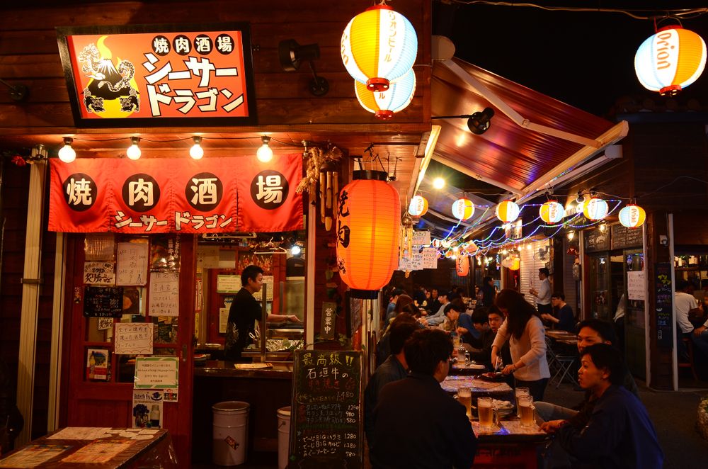 Japanese food stalls at 'Yataimura' 