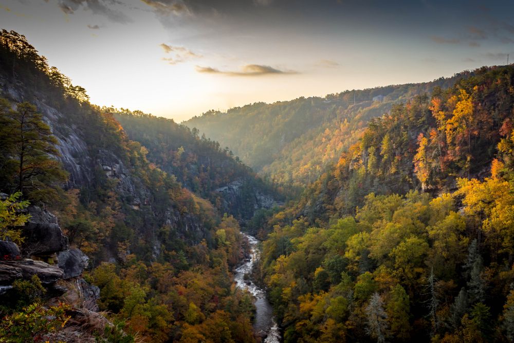 Tallulah Gorge in Tallulah Gorge State Park, Georgia, USA