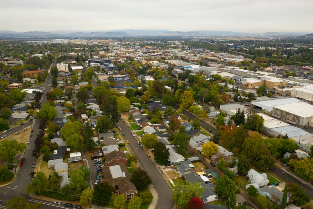 Aerial view of Medford
