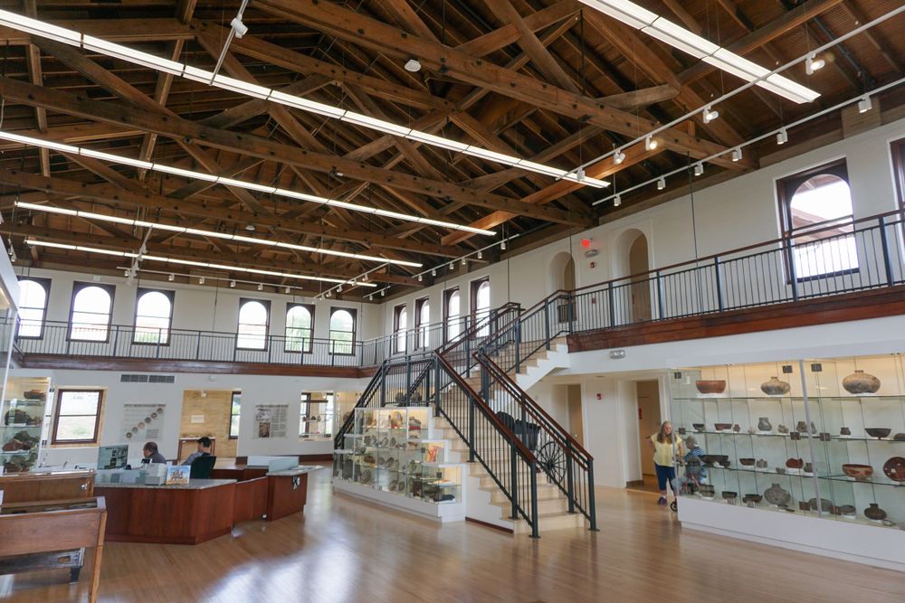 Interior of historic 1917 Fleming Hall, Western New Mexico University
