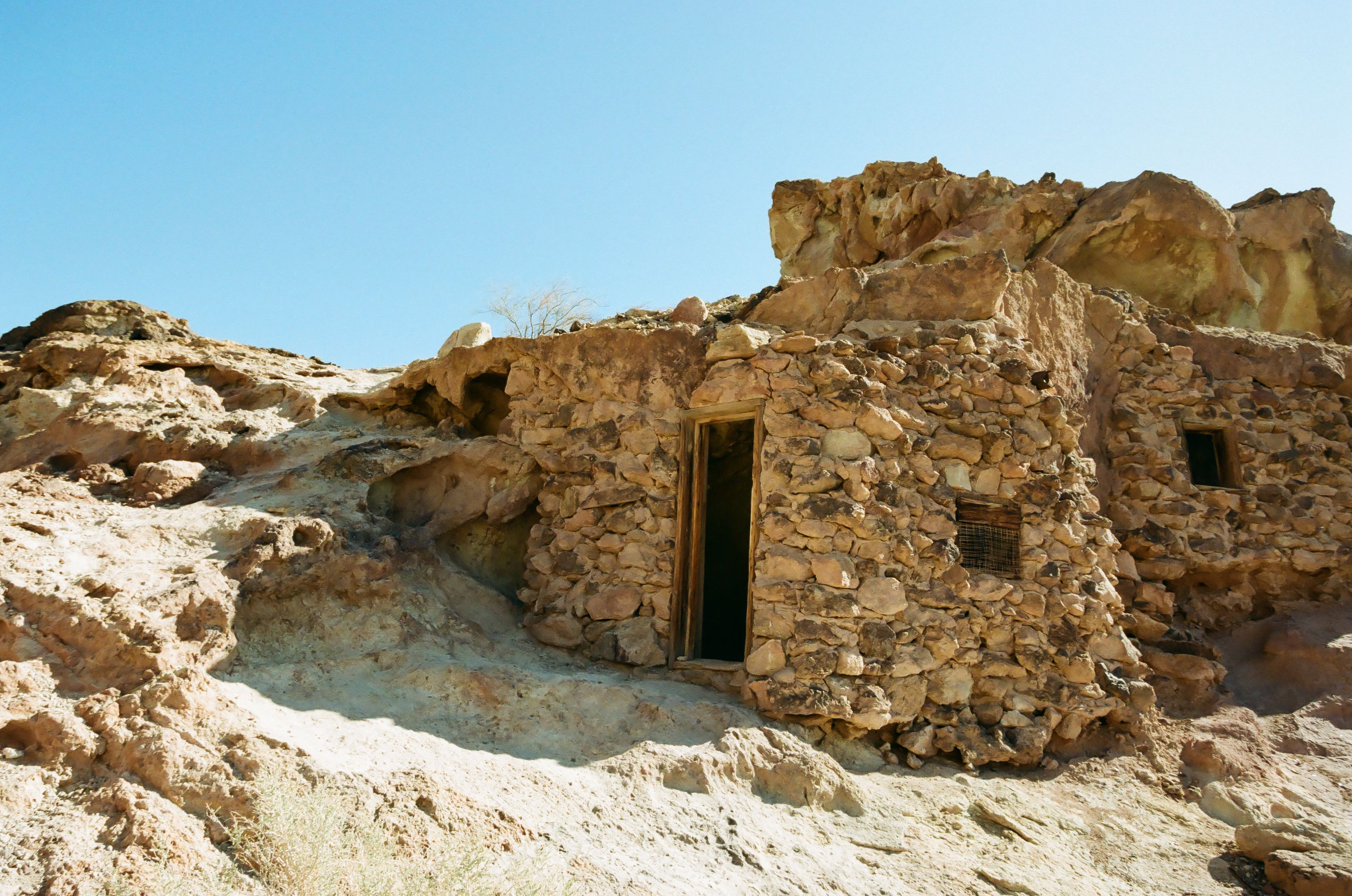 Remains of a miner's house in East Calico Ghost Town