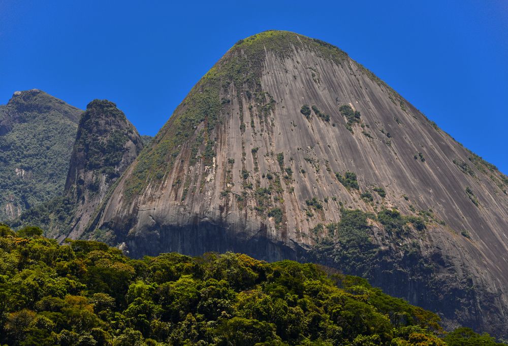 The granite walls of Serra dos Órgãos National Park, Guapimirim, Rio de Janeiro state, Brazil