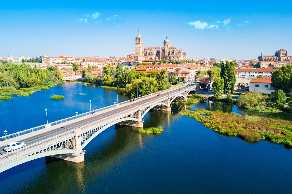 A scenic view of Salamanca, Spain 