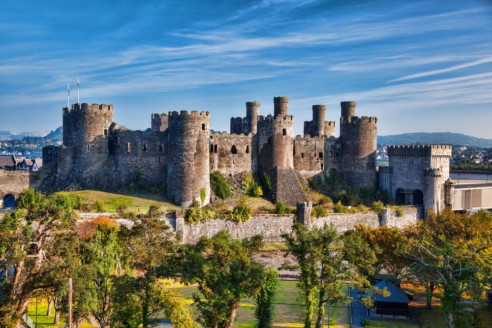 Conwy Castle in Wales, UK