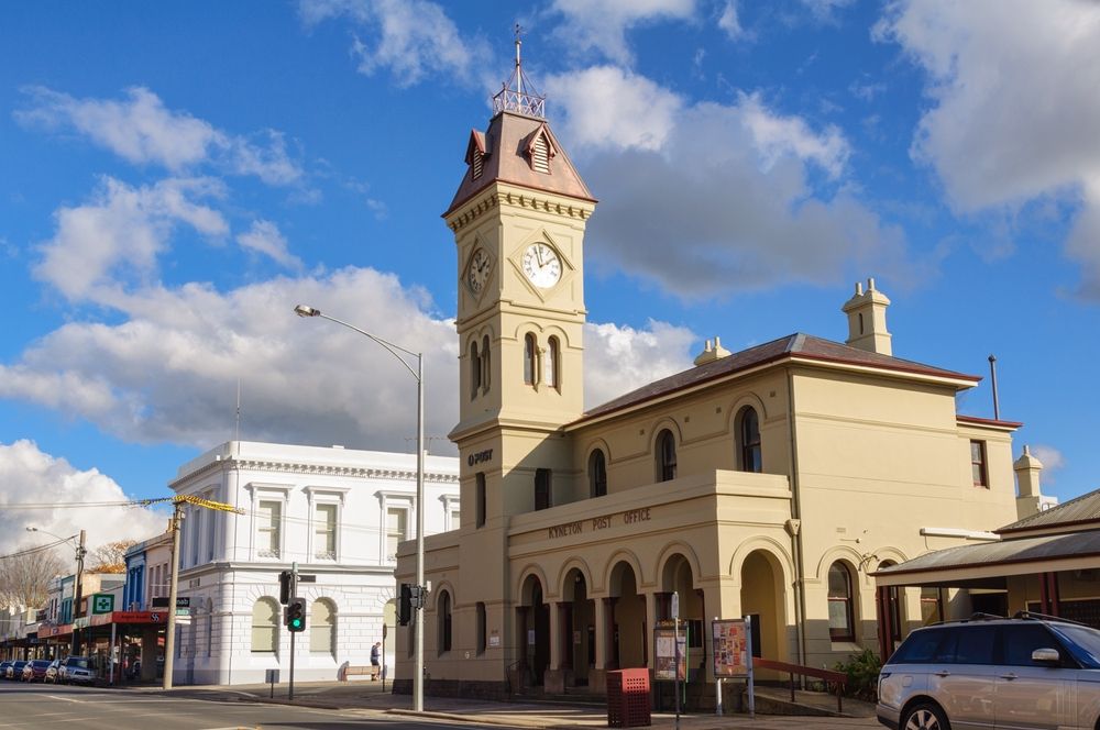 The Heritage-listed Post Office in Kyneton, Victoria, Australia