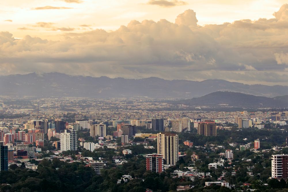 Aerial view of Guatemala City, Guatemala