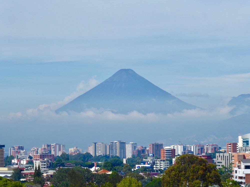 Fuego Volcano in Guatemala City, Guatemala