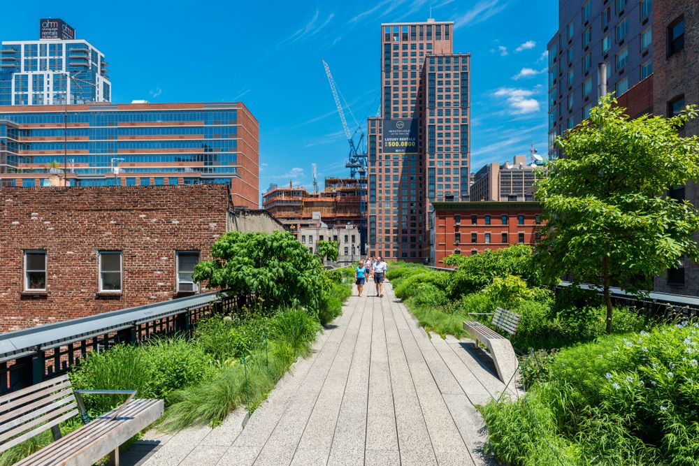 The High Line Park in New York City, USA