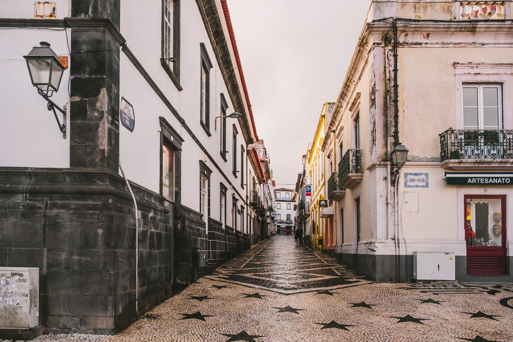 Street in Ponta Delgada Portugal