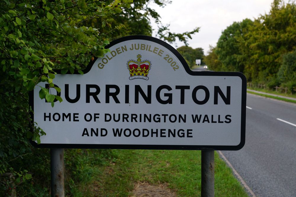 The Home of Durrington Walls and Woodhenge sign