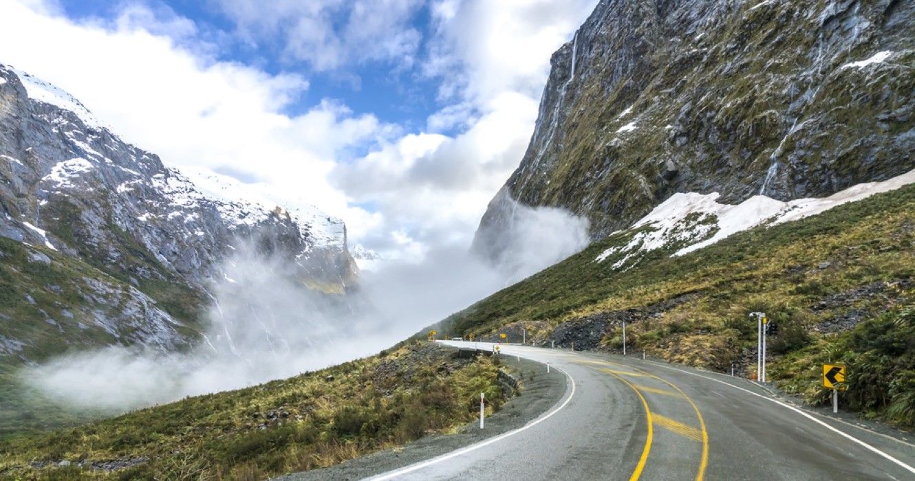 The road to Milford Sound, New Zealand