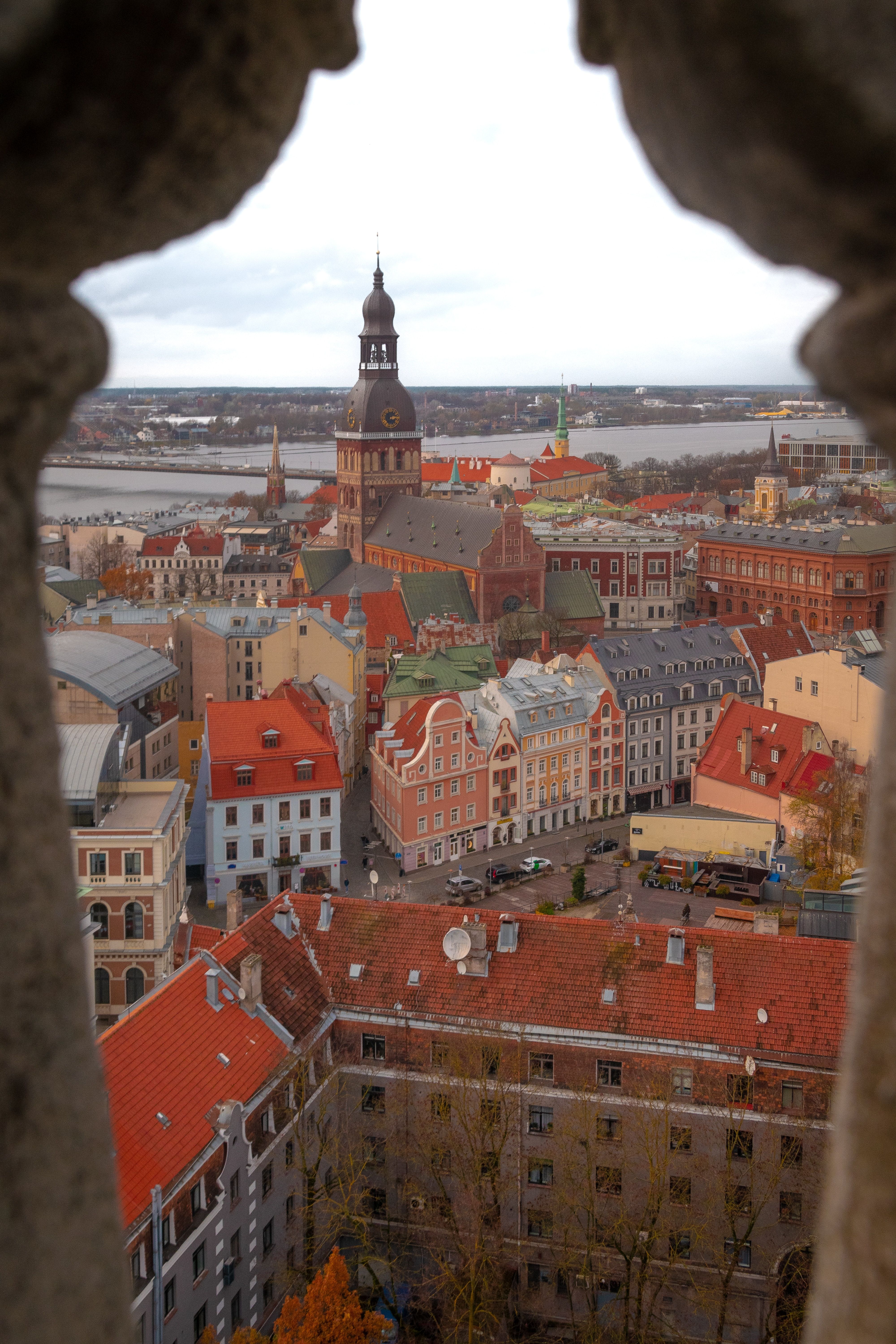 Riga's Old Town in Latvia 