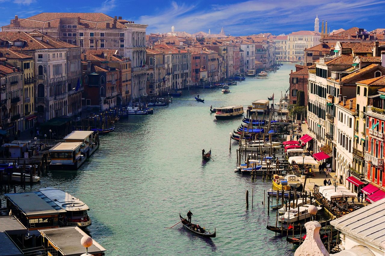 View of Venice's Grand Canal in Italy