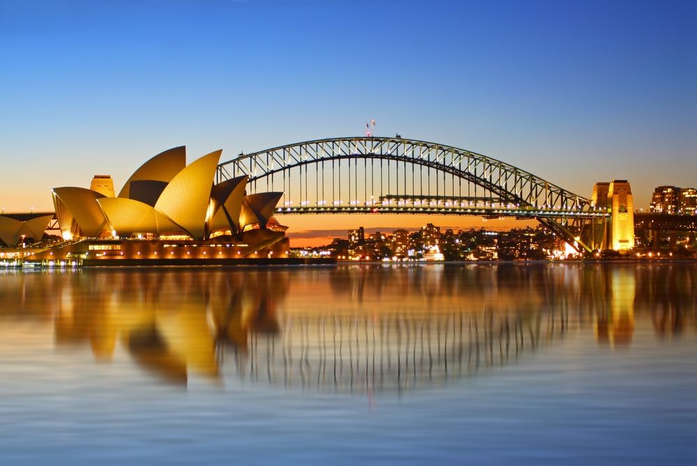 View of The Sydney Opera House and The Sydney Harbour Bridge